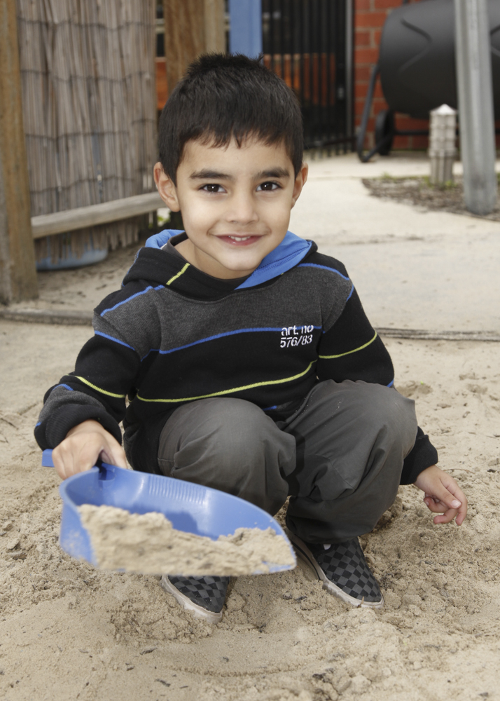 Sand Pit Playing