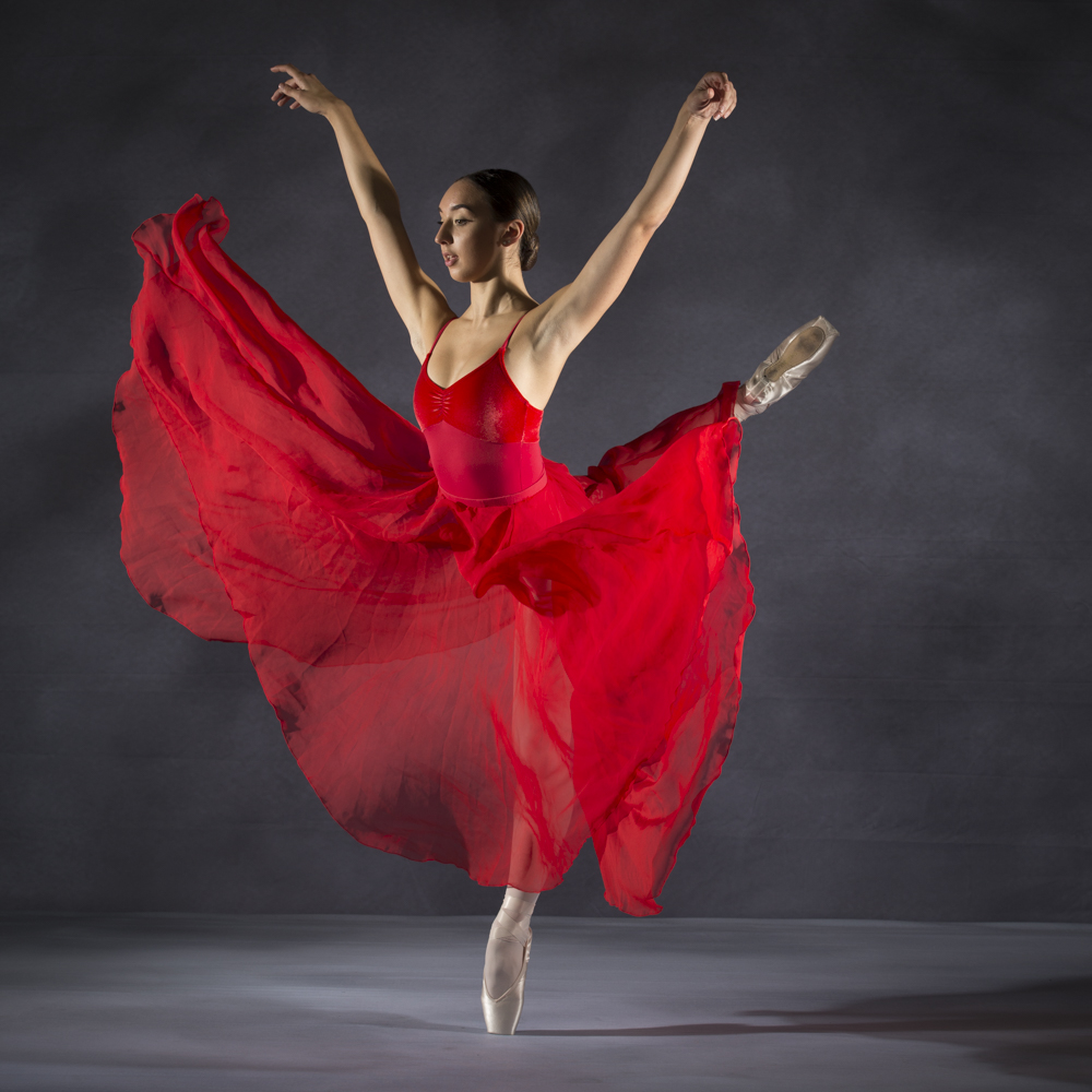 Ballerina in Red Dress 